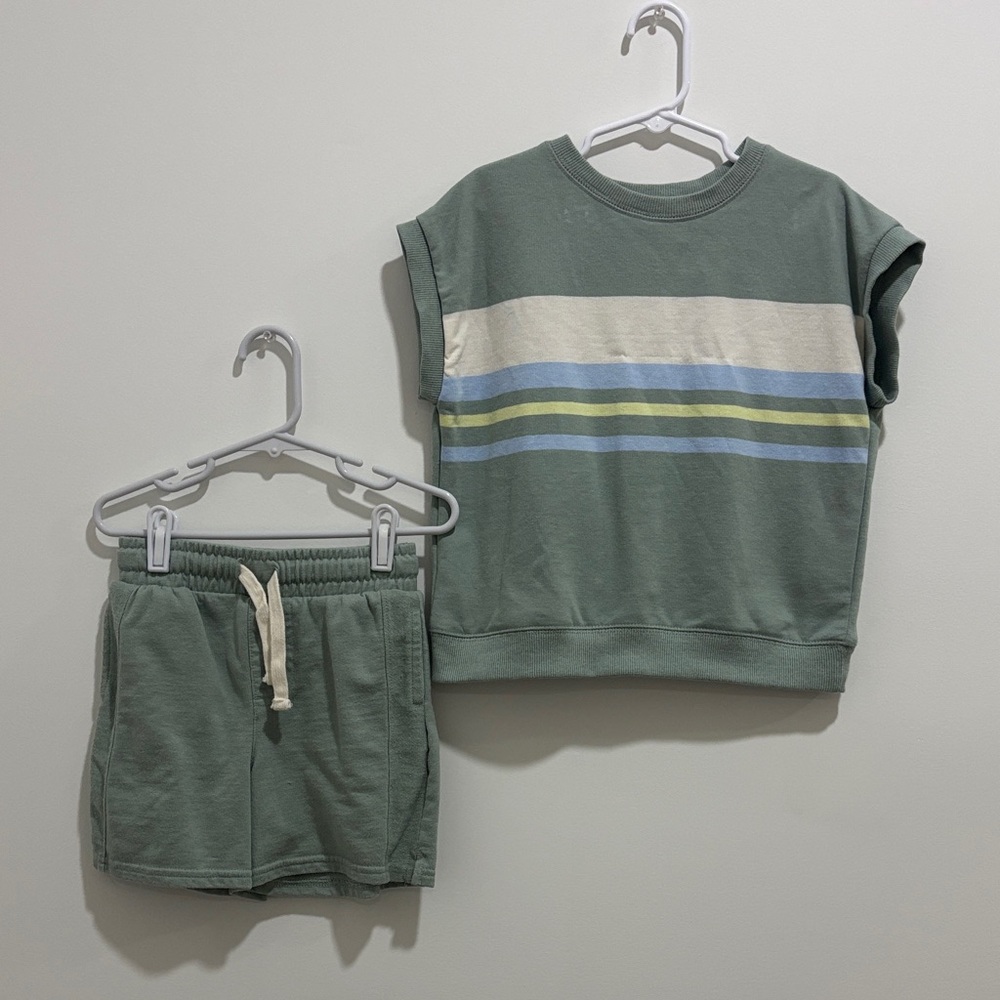 Wonder Nation Green Textured Top